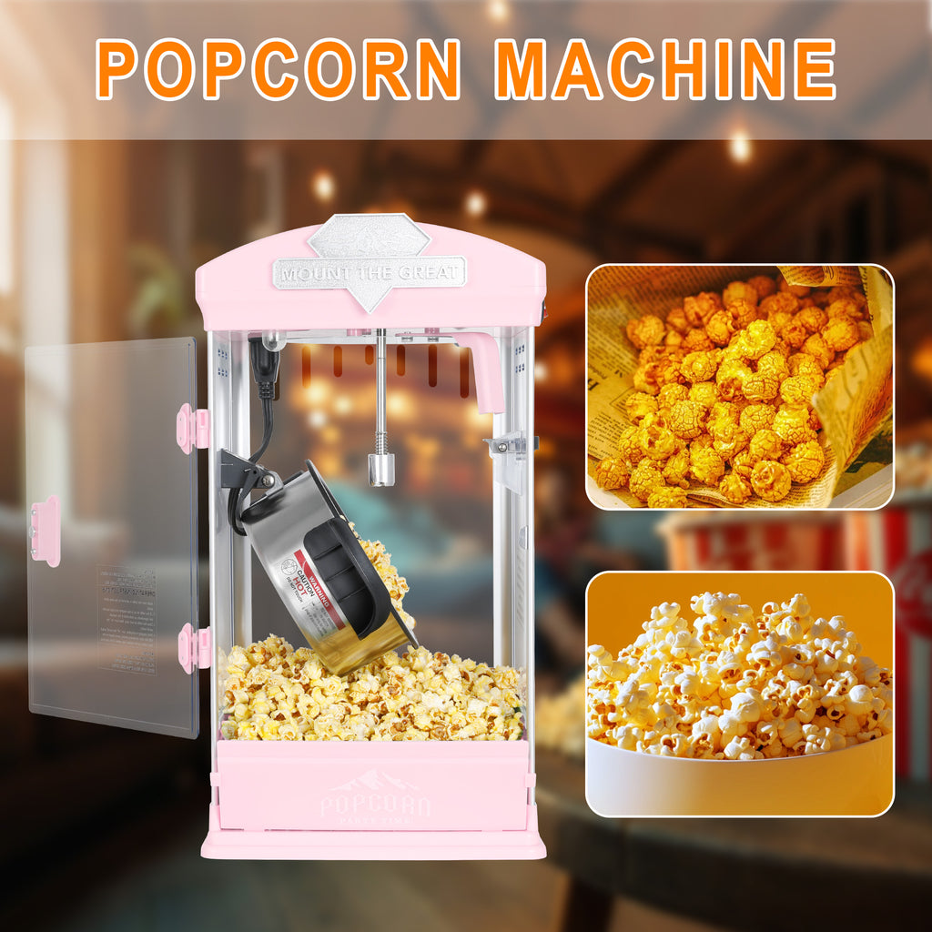 Lposuu 8Oz 19.54 Inches Portable Popcorn Machine