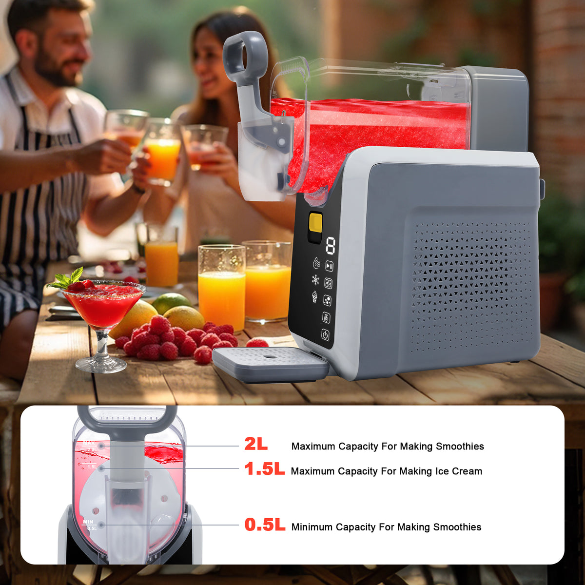 Lposuu 67Oz Home Slushie Maker
