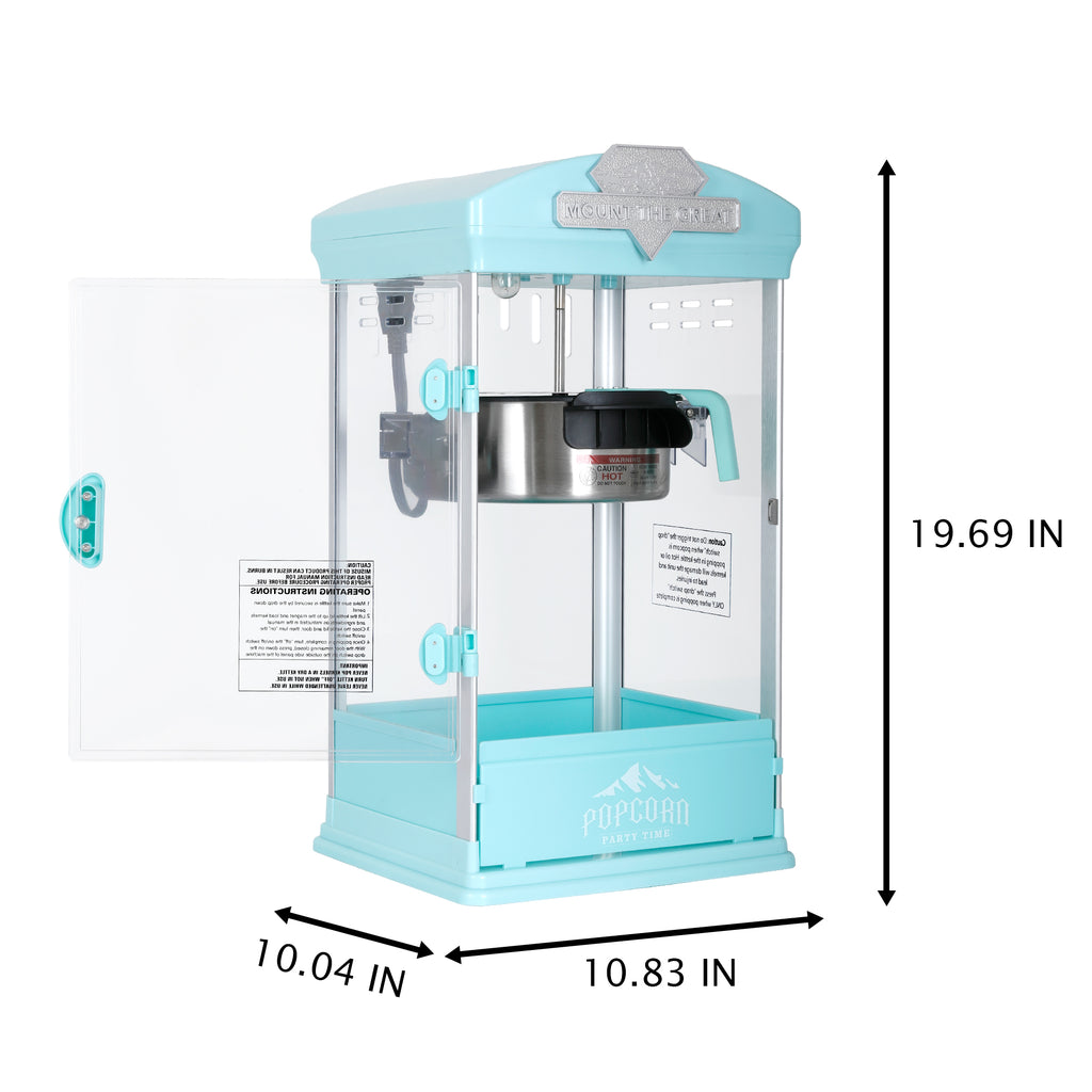 Lposuu 8 Oz Green 19.54 Inches Portable Popcorn Machine
