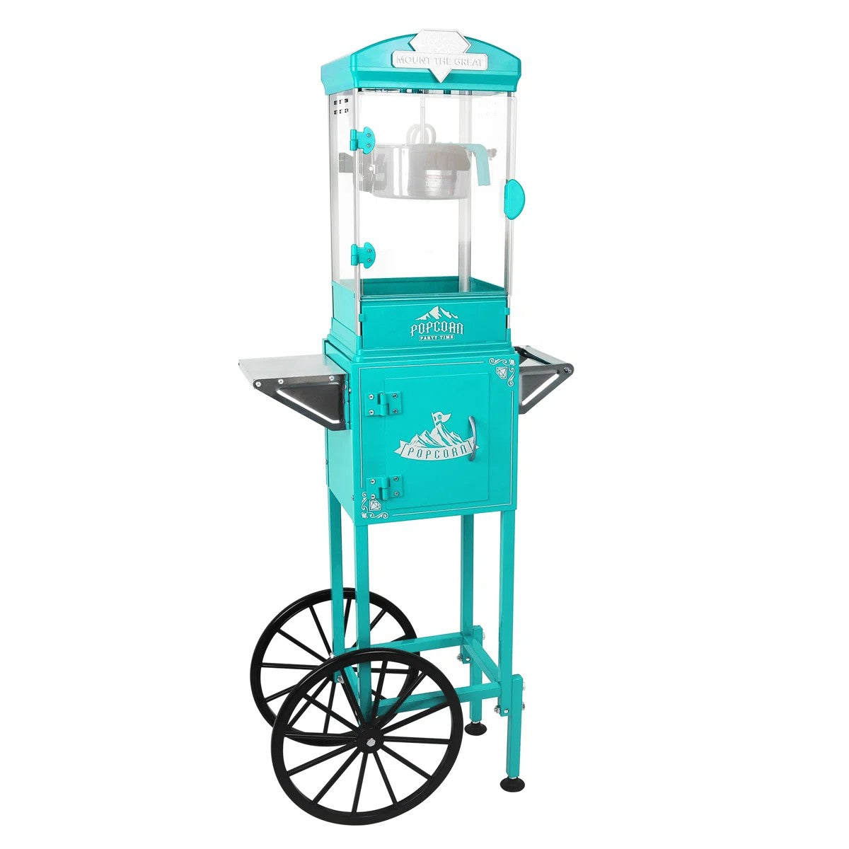 Lposuu Vintage 10Oz. Green 51.3 Inches Tall Professional Popcorn Machine